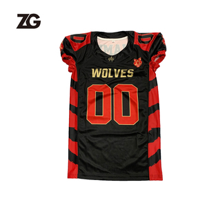 Uniformes personalizados de fútbol americano Transpirable Impreso Tallas grandes Ropa de verano Mangas cortas - Product Image 5