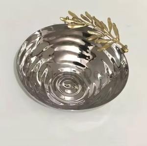 Bol de service en métal de qualité supérieure, série de vaisselle pour une mise en place de table élégante - Product Image 6