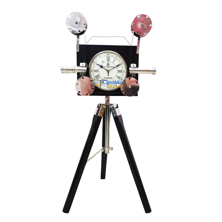 Лидер продаж, британский античный проектор из Индии, модель, угловые часы с треногой, подставка для украшения дома