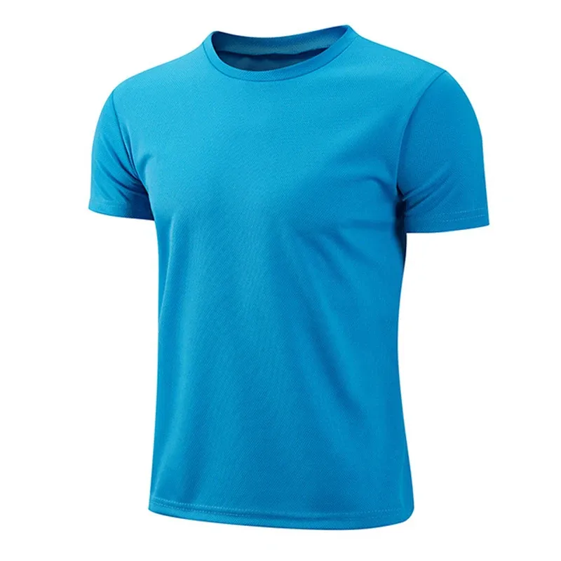 Erkekler's için T Shirt 2024 kısa kollu pamuklu üst giyim katı renkler boş Tshirt o-boyun erkek giyim artı boyutu M 5XL toptan fiyat