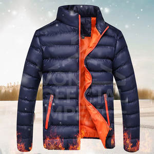 Venta directa de fábrica Chaquetas de invierno para hombre Ropa Chaqueta de diseño personalizado para hombre Cremallera al aire libre Chaquetas de hombre acolchadas impermeables - Product Image 2