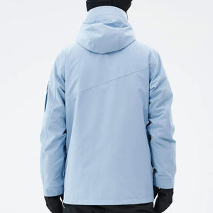 Veste de ski respirante pour l'hiver, vêtements d'extérieur imperméables pour la neige de fournisseur OEM à coupe personnalisée avec impression de logo et étiquette - Product Image 2