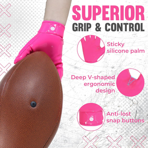 ถุงมือรับบอลอเมริกันฟุตบอล Pro Grip คุณภาพสูง ฝ่ามือเหนียวแน่น สีและโลโก้ปรับแต่งได้ น้ำหนักเบา - Product Image 4