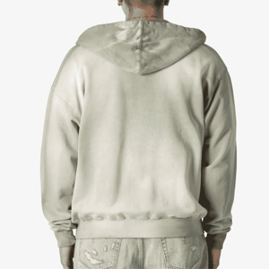 Vente en gros OEM Sweat à capuche zippé pour hommes de haute qualité, confortable pour l'hiver, décontracté 100% coton polaire Streetwear avec impression personnalisée - Product Image 2