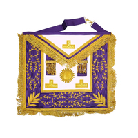 Tenue maçonnique haut de gamme, durable et confortable, tablier maçonnique avec broderie élégante pour les événements cérémoniels de la loge
