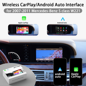 S Class W221 NTG3.5 Auto Electronics Módulo adaptador Carplay inalámbrico Reproductor de DVD para coche para Mercedes Benz 2003 - 2009 <span class=keywords><strong>Kit</strong></span> de actualización - Product Image 2