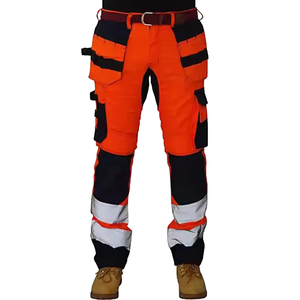 Hi Vis Safety Work Wear Pantalones Cinta reflectante Mejor color azul sólido Hombres Work Wear Pant 2024 - Product Image 2