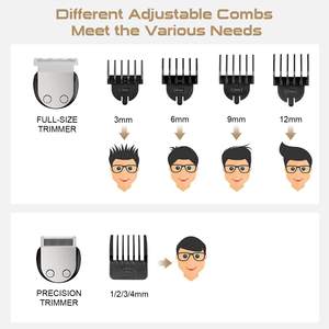 Rasoir électrique sans fil étanche IPX7 pour hommes, tondeuse pour poils du corps, moustache, nez et visage - Product Image 3