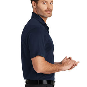 เสื้อโปโลแขนสั้นผ้าฝ้ายระบายอากาศทรงหลวมพิมพ์ลายตามสั่ง - Product Image 3