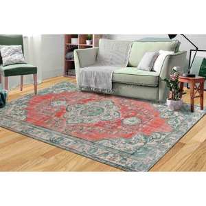 Alfombra Estampada de Diseño Marroquí: Lujosa, Personalizada, Antideslizante, para Colgar en la Pared, Alfombra Delgada No Tejida - Product Image 4