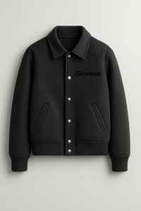 Chaquetas de lana con letras personalizadas para Hombre | Chaquetas de invierno de béisbol de mezcla de lana PESADA | Ropa de calle Bomber prendas de vestir exteriores bordadas - Product Image 4