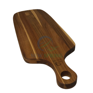 100% planche à découper rectangulaire en bois de qualité supérieure bloc à découper écologique avec poignée durable fabriqué au Vietnam - Product Image 3