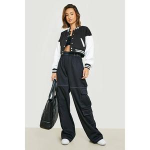 Nouvelle arrivée, veste universitaire personnalisable en cuir d'agneau biologique pour femmes, OEM/ODM, confortable, respirante, nouveau design, laine chaude - Product Image 3