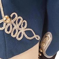 Tunique d'Attila, hussard impérial allemand, taille M, homme, Napoléon français