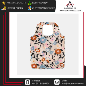 Grossiste indien de sacs fourre-tout en toile de coton imprimés sur mesure de bonne qualité, très demandés pour le shopping, à prix raisonnable - Product Image 2