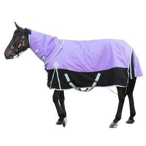 2024 excellente qualité léger hiver cheval tapis coupe-vent imperméable stable équitation couverture avec coton remplissage OEM - Product Image 3