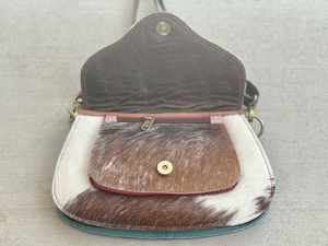 Sac à bandoulière pour femme en cuir de vache véritable, style bohème, écologique, durable, fermeture éclair, automne, été, voyage quotidien - Product Image 3