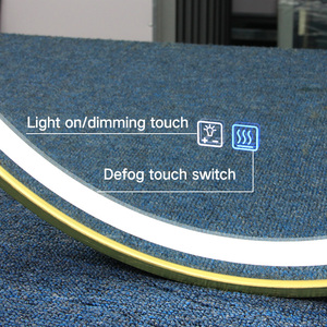 <span class=keywords><strong>Espejo</strong></span> de <span class=keywords><strong>Baño</strong></span> <span class=keywords><strong>Redondo</strong></span> de Diseño Moderno con Iluminación LED, para Uso en Hoteles, de Alta Calidad, Marca Golden Vanity Basin - Product Image 6