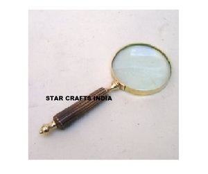 Custom Made Metal <b>Magnifying</b> <b>Glass</b> With LED <b>Light</b> <b>Glass</b> Magnifier Lens for Reading and Searching Made in India - Product Image 5