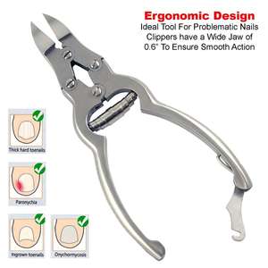 Coupe-ongles professionnel en acier inoxydable robuste pour podologie, coupe-ongles pour hommes, ongles incarnés épais, outils chirurgicaux pour ongles - Product Image 5