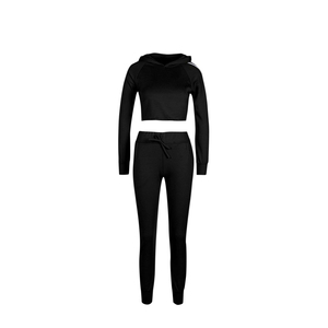 ชุดวอร์มแฟชั่นผู้หญิง ชุดสองชิ้นที่ทันสมัยและสวมใส่สบาย เหมาะสำหรับการออกกำลังกาย โยคะ วิ่งจ๊อกกิ้ง กีฬา และการใช้งานในชีวิตประจำวัน - Product Image 4