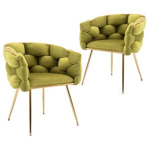 Sillón de Diseño Único y Moderno con Tapicería de Cuero para Sala de Estar, Restaurante, Cafetería, Muebles Modernos de Metal y Madera - Product Image 6