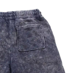 2025 Retro Acid Wash Solid Casual <b>Shorts</b> with Quick Dry Drawstring Closure Smooth Fabric for <b>Men's</b> Outdoor Activities - Product Image 3