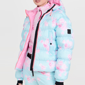2025 <b>Women's</b> <b>Cropped</b>/long <b>Puffer</b> <b>Jacket</b> flower printed Duck Down Fill breathable <b>women</b> <b>jacket</b> Insulation for Cold Weather - Product Image 3