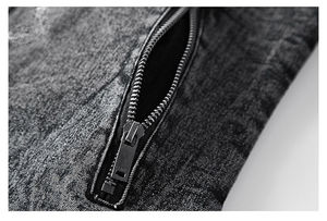 Chaqueta vaquera de moda para hombre, recién llegado, elegante, de invierno, con bolsillo rasgado, de talla grande, con botones, chaqueta frontal, diseño moderno, elegante - Product Image 5