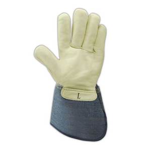 Guantes de trabajo de seguridad de cuero de vaca de alta resistencia reforzados con palma antideslizante para jardinería, Camping, escalada, conducción - Product Image 3