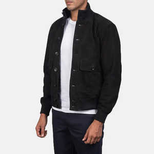 Veste d'hiver pour hommes Top Design avec col montant manches longues 100% cuir de haute qualité personnalisable prix raisonnable - Product Image 2