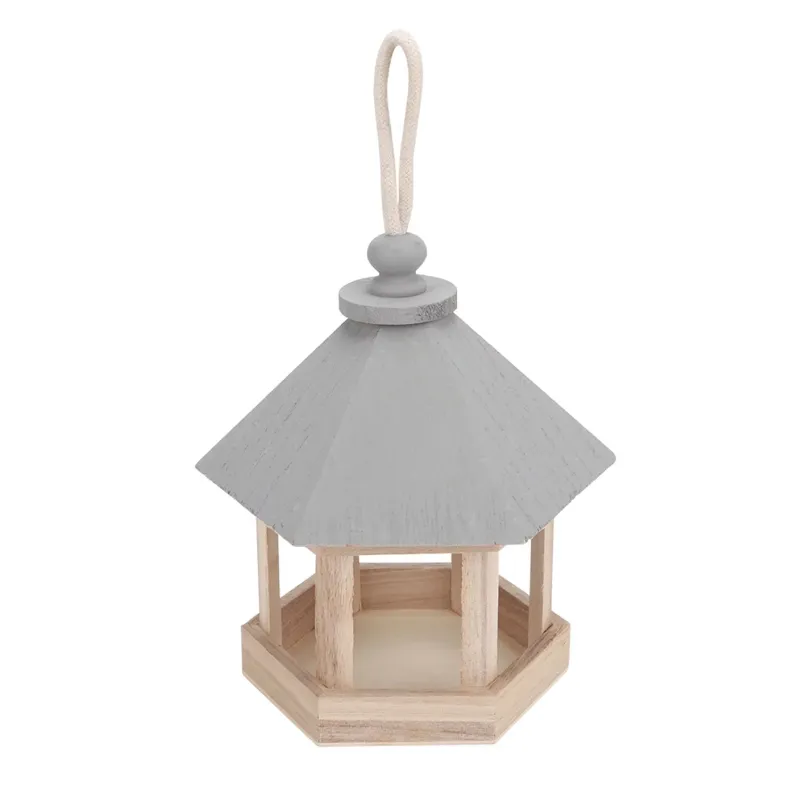 Best Garden Decorative Wooden Bird House Station OEM Customized Shape & Size Hanging Bird Station Supply From India