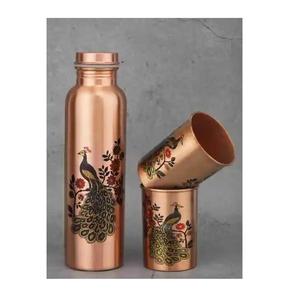 High-End 500ml Eco-Friendly Premium Metal Europe Design Unisex Customizable Copper-Style Gym & Travel Use Hand Grip <b>Water</b> Bottle - Product Image 4