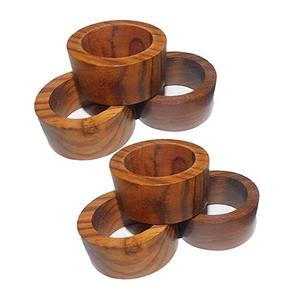 Servilleteros de madera hechos a mano indios elegantes servilletero de comedor decorativo de cocina para fiestas - Product Image 6
