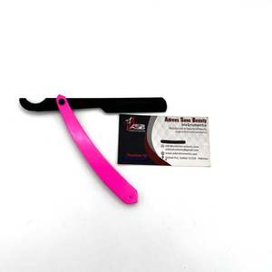 Maquinilla de Afeitar Rosa de Acero Inoxidable, Maquinilla de Afeitar de Una Sola Hoja de Acero Inoxidable para Afeitar la Cara, el Cuerpo, el Bikini y Eliminar el Vello - Product Image 5