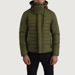 Haute qualité hiver hommes doudoune léger matelassé à capuche compressible doudoune décontracté chaud extérieur vert vestes pour hommes - Product Image 6