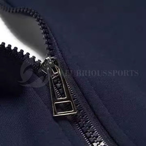 Ensemble de survêtement deux pièces pour homme, haute qualité, respirant, écologique, en polaire unie, style streetwear, polyester/coton, personnalisable - Product Image 5