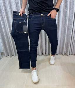 Jeans de Lona para Hombre, Corte Slim, Cintura Media, Formales, Lavado Medio, Cómodos, Ligeros, con Bolsillos, Hechos a Medida, Alta Calidad OEM - Product Image 6