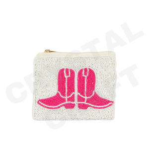 Monedero con cuentas de semillas vintage, hermoso accesorio de moda con características únicas - Product Image 3