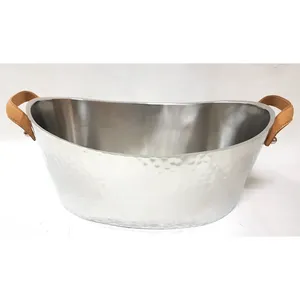 Fabuleux Design Bière Baignoire Top Vente En Acier Inoxydable Martelé Miroir Poli Whisky Vin Champagne Seau À Glace De Qualité Supérieure - Product Image 6