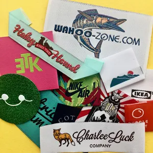 20 ans d'expérience dans le tissage pour personnaliser les étiquettes tissées de vêtements privés à haute densité patch de broderie patch tissé - Product Image 6