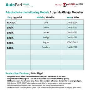 Jeu de 10 clips de capot pour Renault et Dacia Code produit: FD113876-I - Product Image 3