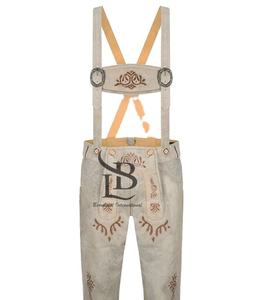 Pantalones Cortos Bávaros de Cuero para Hombre, Estilo Urbano, Oktoberfest, Alemanes, Cintura Media, Tinte Liso, Ropa Tradicional, Transpirable, Talla Grande - Product Image 4