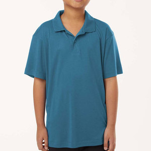 Performance Chemise de golf à col et manches courtes Polos athlétiques évacuant l'humidité Chemise de marque privée de couleur athlétique pour les jeunes - Product Image 1