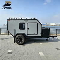 Remorque de camping tout-terrain en aluminium, légère et portable, pour le camping en plein air