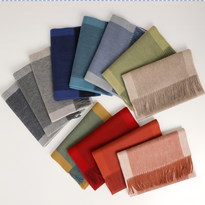 Quality Assurance Winter Soft Color Plaid Skin-friendly Long Scarf - Product Image 1