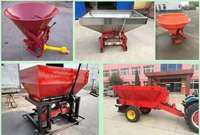 Semence d'herbe avec épandeur/épandeur de sable entraîné par tracteur/pièces d'épandeur d'engrais