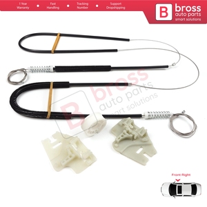 BWR488 Kit de reparación de regulador de ventana puerta delantera derecha para 3 Series E46 1998-2001 4/5 puerta pre-facelift 51337020660 - Product Image 5