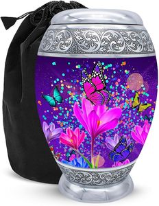 Urnes funéraires en aluminium artisanales indiennes Fournitures funéraires Urnes funéraires classiques pour adultes - Product Image 5