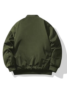 Vêtements pour hommes sur mesure, veste en satin de haute qualité, prix de gros, manteau pour hommes, fermeture éclair décontractée, col rabattu - Product Image 2